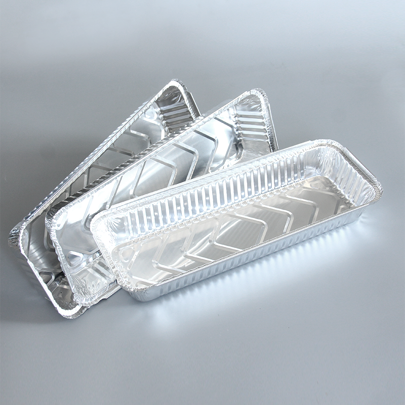 Recipiente de folha de alumínio oblongo de 1400 ml IK350